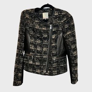 Rebecca Taylor vintage Black and White Tweed Blazer